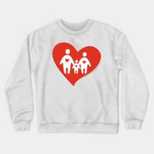 Happy family, F is for Family Crewneck Sweatshirt